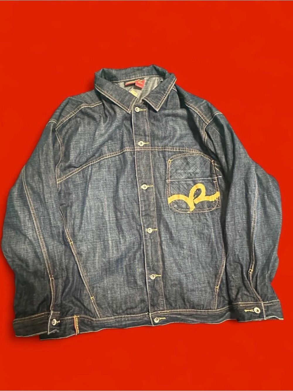 Vintage 90s/Y2K Rocawear Dark Wash Denim Jacket - 2XL Baggy Fit